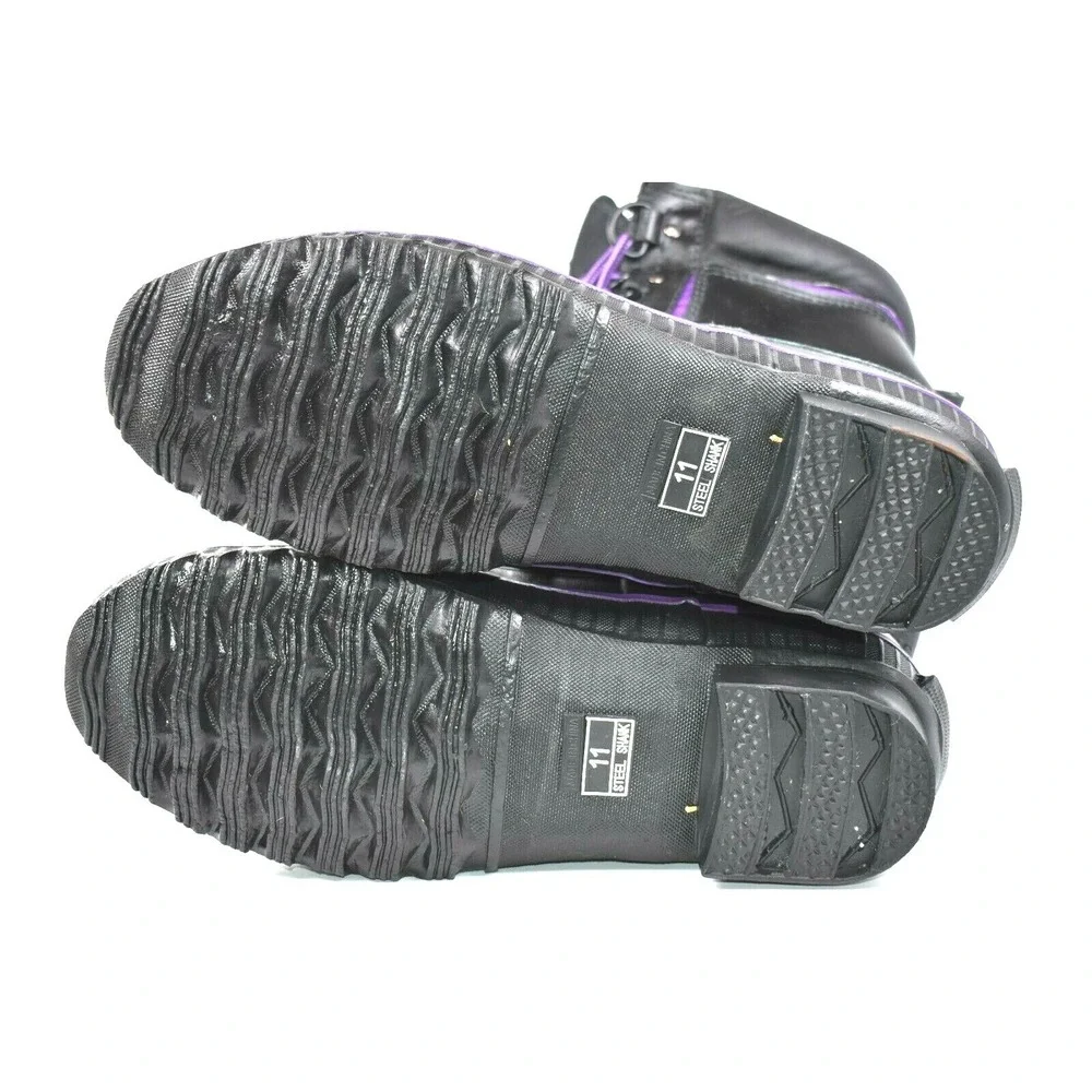 Lake N Trail Women's Black Purple Thinsulate Insulated‎ Winter Duck Boots Sz 11